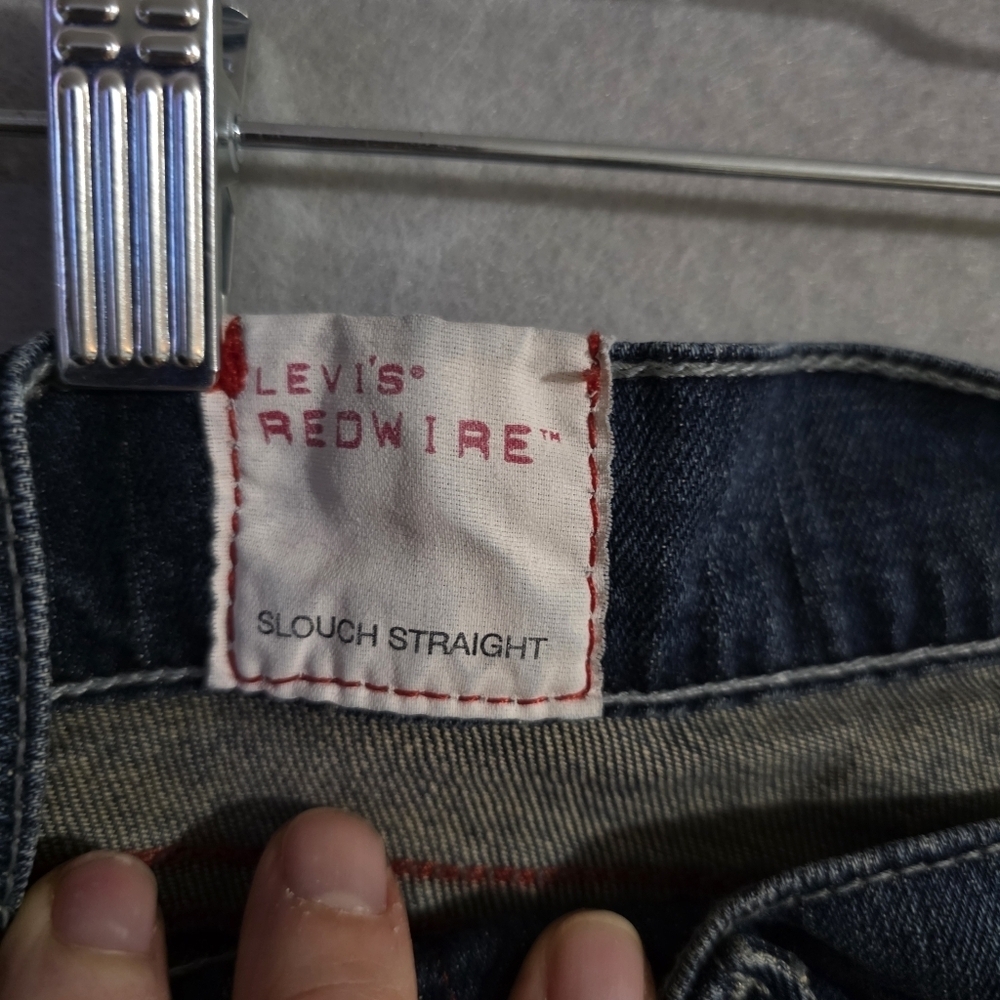 Vtg Rare Y2K Levi's Womens Redwire Slough Straight Denim Jeans Size 5 - Picture 3 of 11